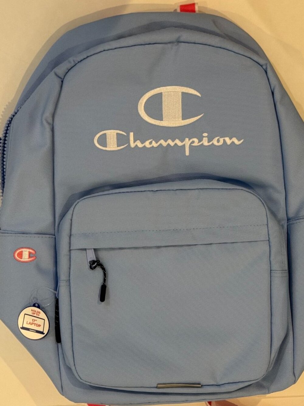 Champion Estate Backpack W/ Water Bottle Pocket, laptop case, light blue